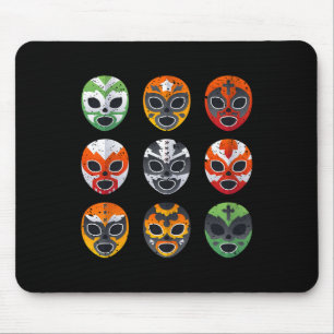 Mousepad Camiseta de Máscaras Luta Livre Menino Homens Luta
