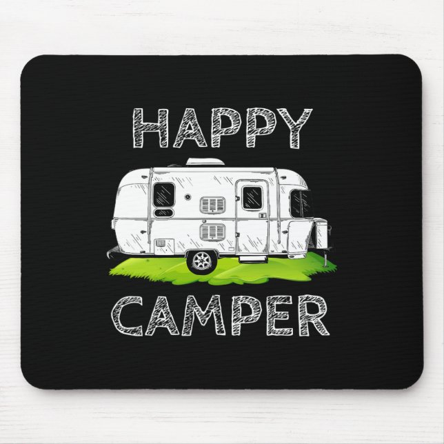 Mousepad Camiseta de presente engraçada para campista Amant (Frente)