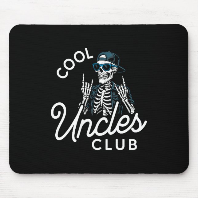Mousepad Camiseta do Clube de Tios Legais Esqueleto Engraça (Frente)