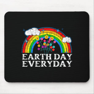 Mousepad Camiseta do Dia da Terra Todos os Dias para Mulher