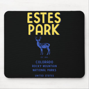 Mousepad Camiseta do Parque Nacional Elk Estes Park Colorad
