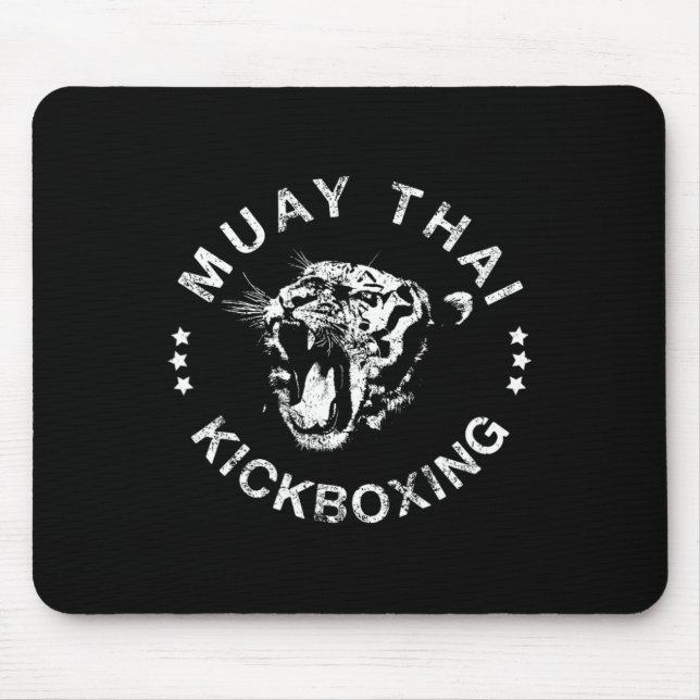 Mousepad Camiseta do Tigre de Muay Thai Kickboxing (Frente)