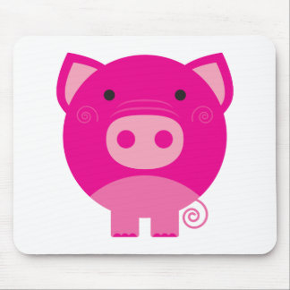 Mousepad Camiseta e presentes cor-de-rosa do porco