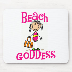 Mousepad Camiseta e presentes da deusa da praia