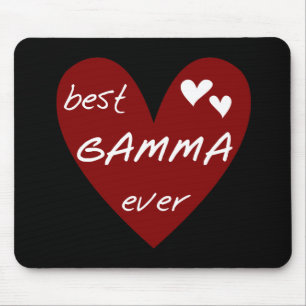 Mousepad Camiseta e presentes da gama do coração vermelho o