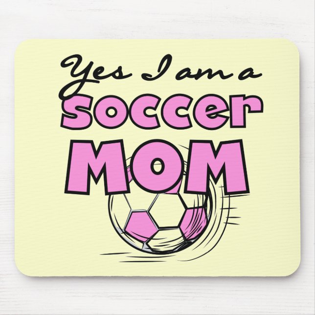 Mousepad Camiseta e presentes da mamã do futebol (Frente)