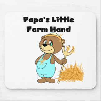Mousepad Camiseta e presentes da mão de fazenda da papá