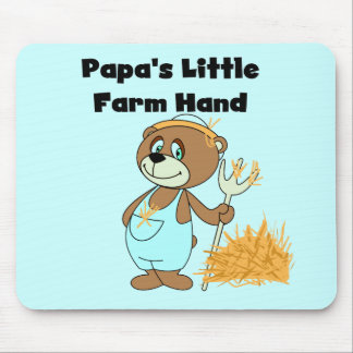 Mousepad Camiseta e presentes da mão de fazenda da papá