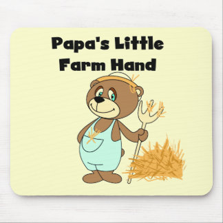 Mousepad Camiseta e presentes da mão de fazenda da papá