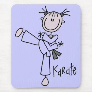 Mousepad Camiseta e presentes da menina do karaté