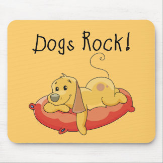 Mousepad Camiseta e presentes da rocha dos cães