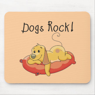 Mousepad Camiseta e presentes da rocha dos cães
