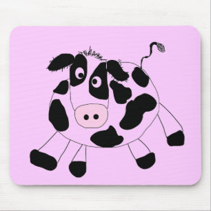 Mousepad Camiseta e presentes da vaca da fazenda