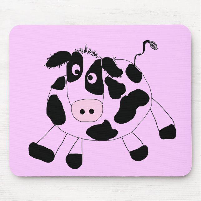 Mousepad Camiseta e presentes da vaca da fazenda (Frente)