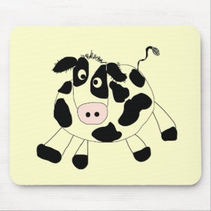 Mousepad Camiseta e presentes da vaca da fazenda