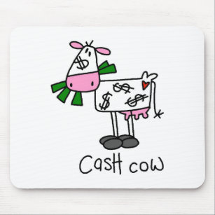 Mousepad Camiseta e presentes da vaca de dinheiro