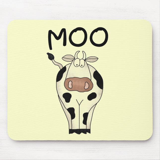 Mousepad Camiseta e presentes da vaca do MOO (Frente)