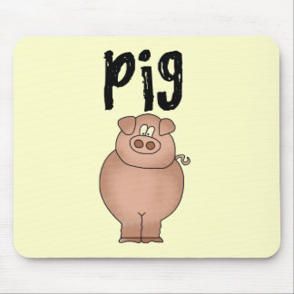 Mousepad Camiseta e presentes do animal de fazenda do porco