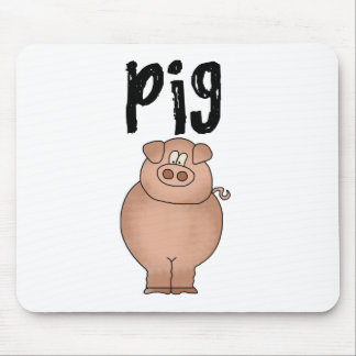 Mousepad Camiseta e presentes do animal de fazenda do porco