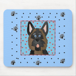 Mousepad Camiseta e presentes do cão de german shepherd