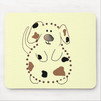 Mousepad Camiseta e presentes do cão dos desenhos animados