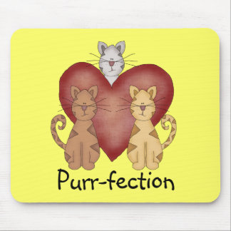 Mousepad Camiseta e presentes do purr-fection dos gatos