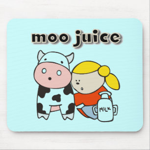 Mousepad Camiseta e presentes do suco do MOO