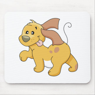 Mousepad Camiseta e presentes felizes do cão de Brown