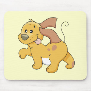 Mousepad Camiseta e presentes felizes do cão de Brown