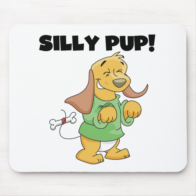 Mousepad Camiseta e presentes parvos do filhote de cachorro (Frente)
