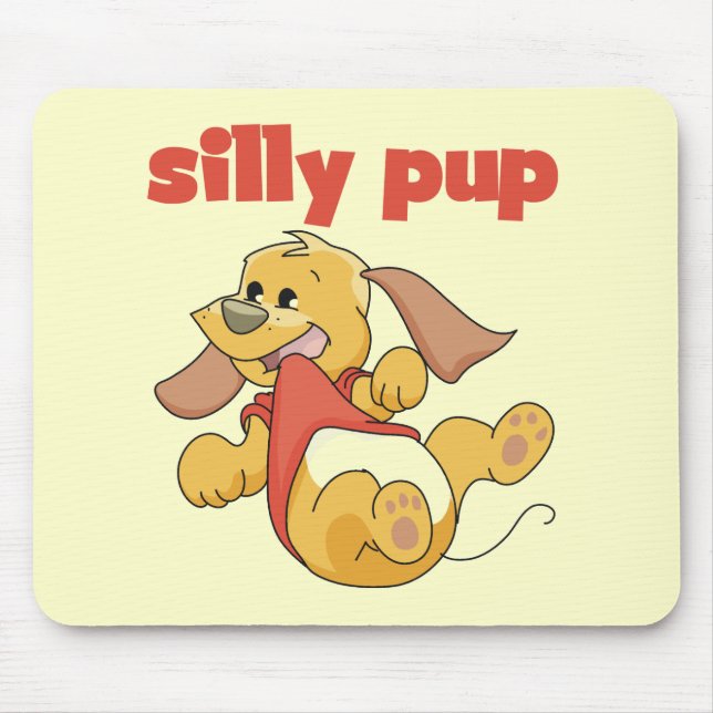 Mousepad Camiseta e presentes parvos do filhote de cachorro (Frente)