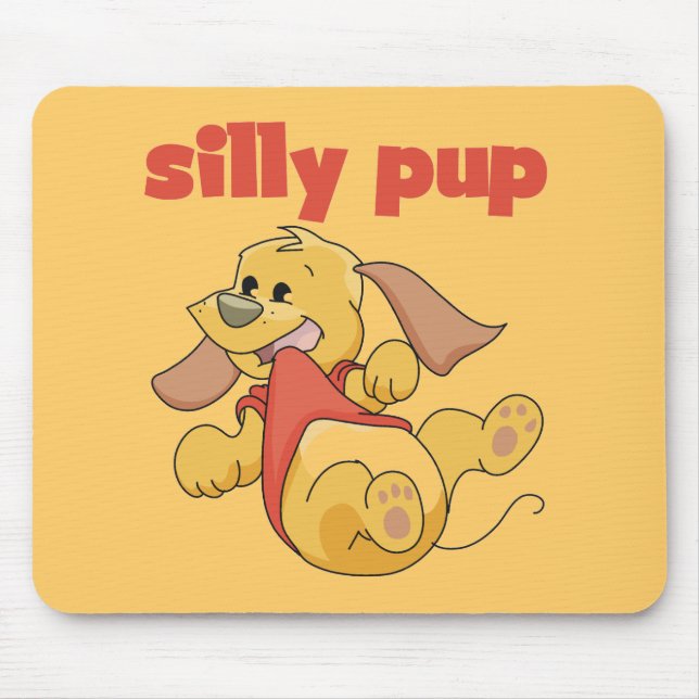 Mousepad Camiseta e presentes parvos do filhote de cachorro (Frente)