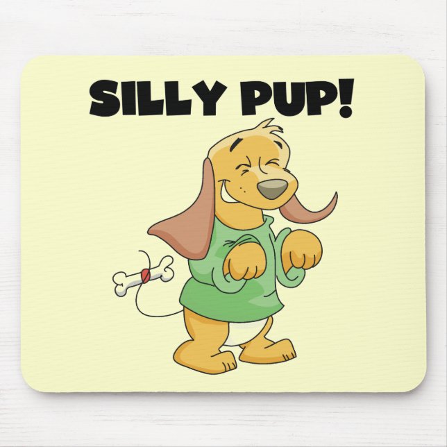 Mousepad Camiseta e presentes parvos do filhote de cachorro (Frente)