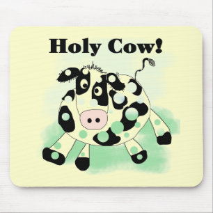 Mousepad Camiseta e presentes santamente da vaca