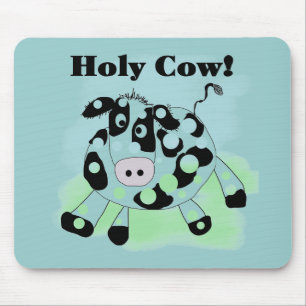 Mousepad Camiseta e presentes santamente da vaca