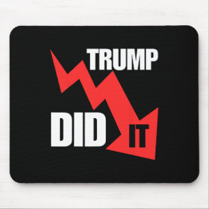 Mousepad Camiseta Economia Fez Ele Ações Trump Política Eng