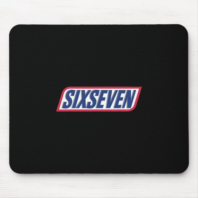 Mousepad Camiseta engraçada 67 Seis Sete Meme para amantes  (Frente)