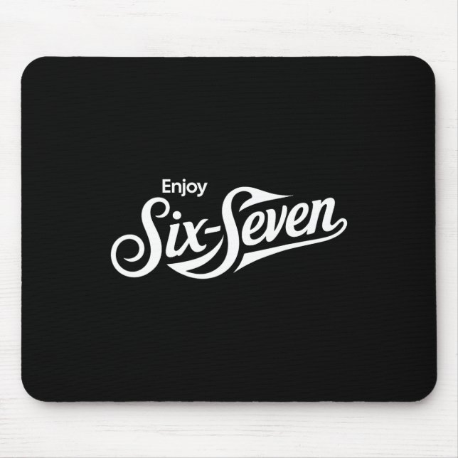 Mousepad Camiseta engraçada 67 Seis Sete Meme para amantes  (Frente)