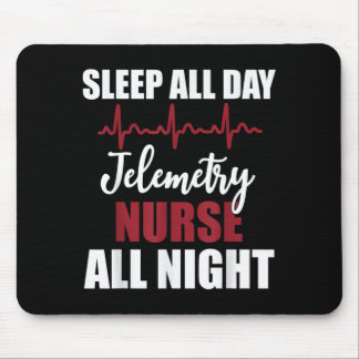 Mousepad Camiseta Engraçada de Enfermeira Noturna de Teleme