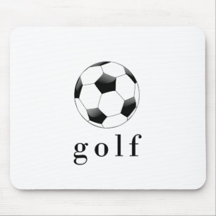 Mousepad Camiseta engraçada de esportes Bola de Futebol Gol