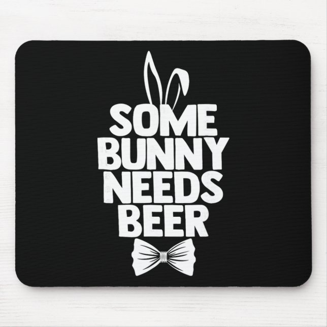 Mousepad Camiseta engraçada de Páscoa para homens Algum coe (Frente)