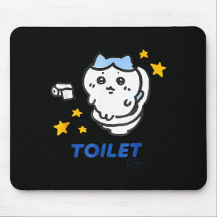 Mousepad Camiseta engraçada do meme Chikawa Hora do Banheir
