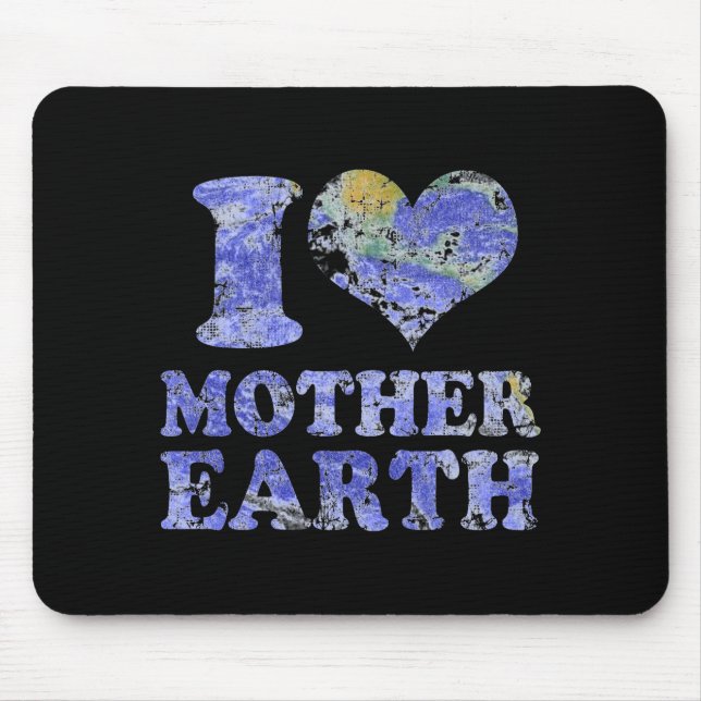 Mousepad Camiseta Eu Amo a Mãe Terra  (Frente)
