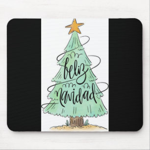 Mousepad Camiseta Feliz Navidad Árvore de Natal