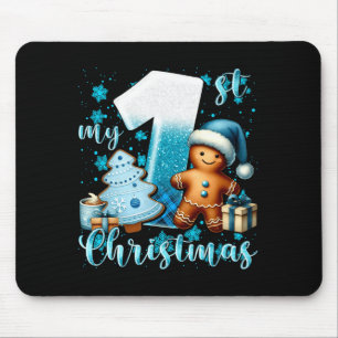 Mousepad Camiseta infantil de Natal elegante com aguarela d