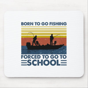 Mousepad Camiseta Infantil de Pesca Nascido Para Ir Pescar