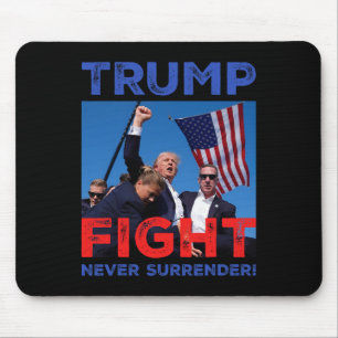 Mousepad Camiseta Inflação Trump Donald Trump Tiro Luta Tru