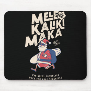 Mousepad Camiseta Mele Kalikimaka Divertido Papai Noel Hava