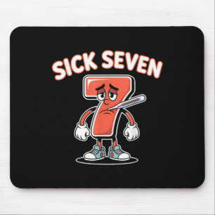 Mousepad Camiseta Meme Sick Seven Tee Seis Sete Brincadeira
