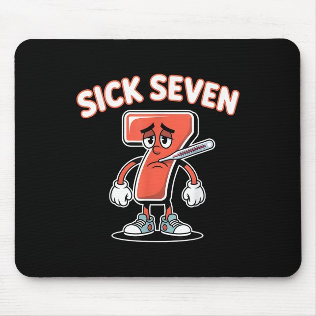 Mousepad Camiseta Meme Sick Seven Tee Seis Sete Brincadeira (Frente)